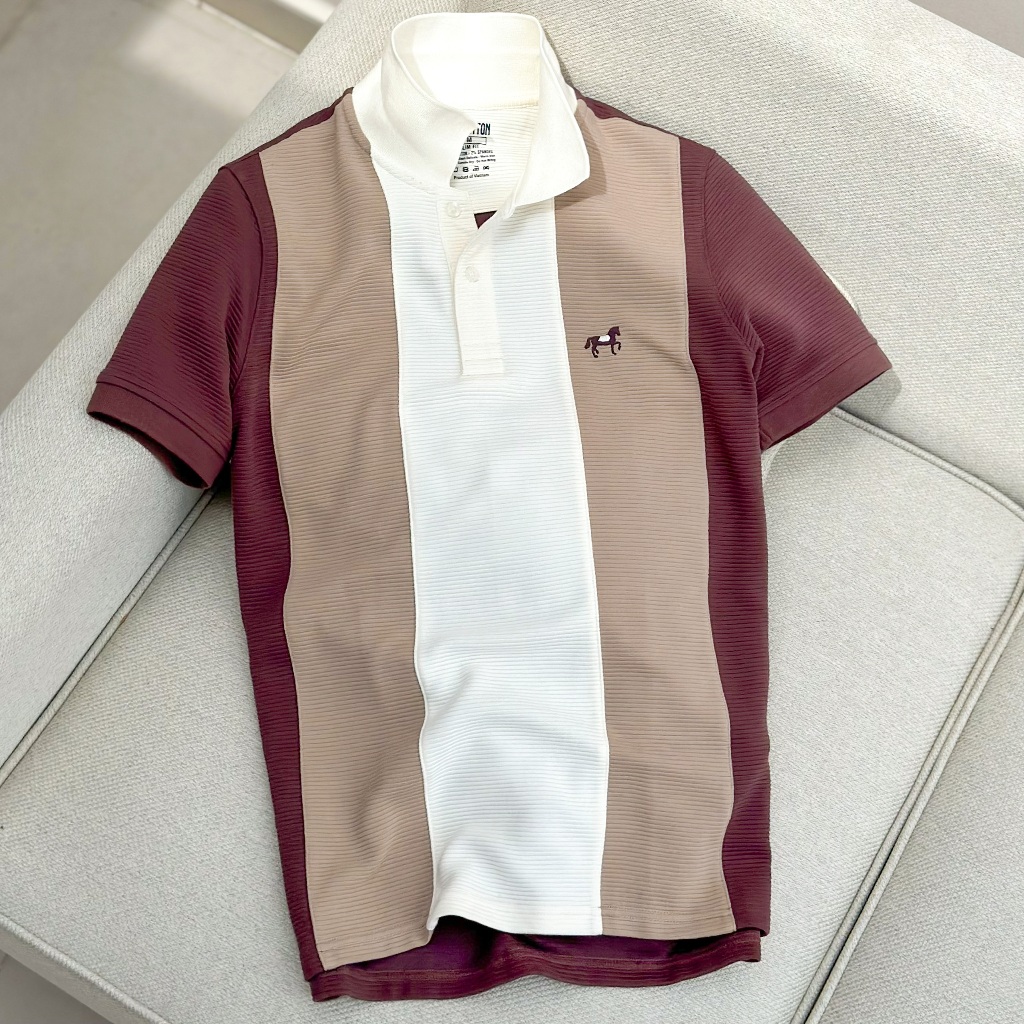 Áo Thun Nam Cao Cấp Polo Gân Phối 3 Màu BY COTTON