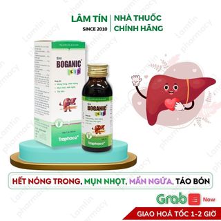 Boganic Kid Traphaco hỗ trợ mát gan thanh nhiệt giảm mẩn ngứa rôm sảy cho bé từ  thảo dược ( Lọ 100ml )