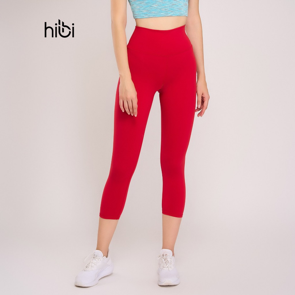 Quần Lửng Tập Yoga Gym Luxury Hibi Sports QL405 Kiểu Trơn, Lưng Cao Tôn Dáng, Chất Vải Cao Cấp Hi Fabric