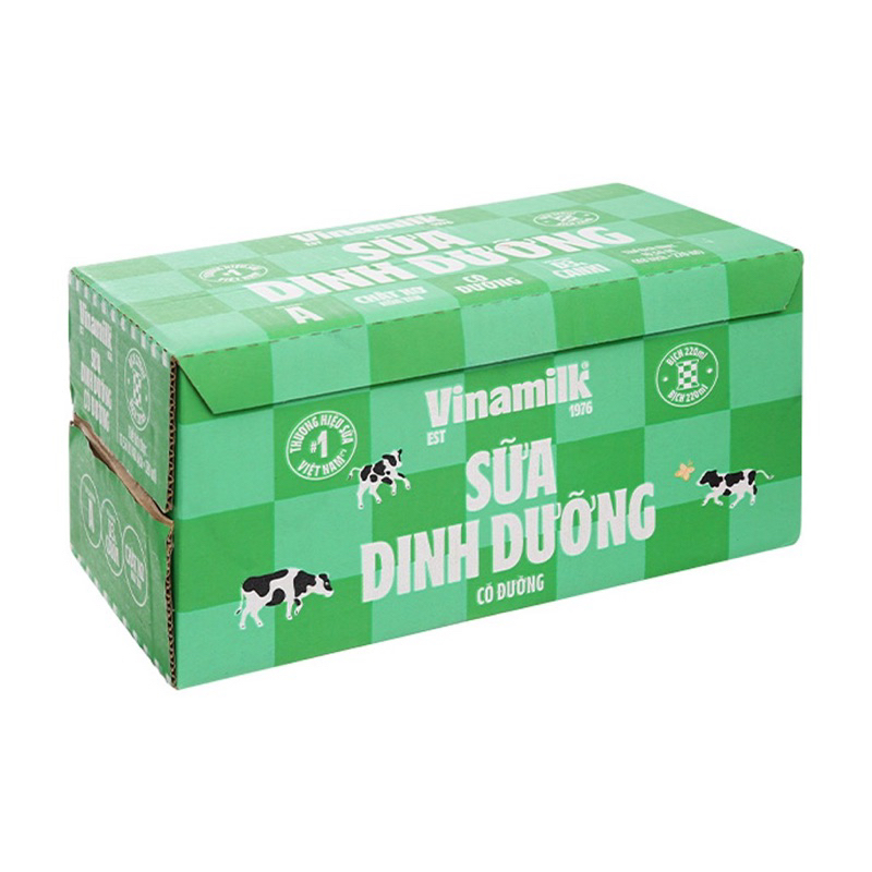 Thùng 48 Bịch Sữa dinh dưỡng Vinamilk có đường 220ml
