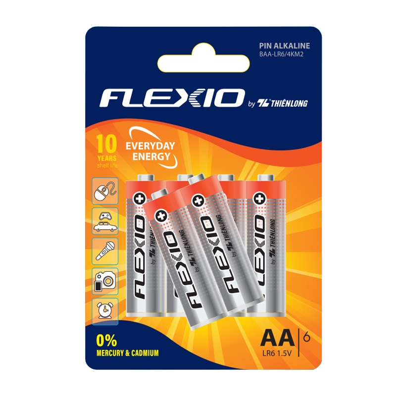 Pin Alkaline AA Thiên Long Flexio BAA-LR6
