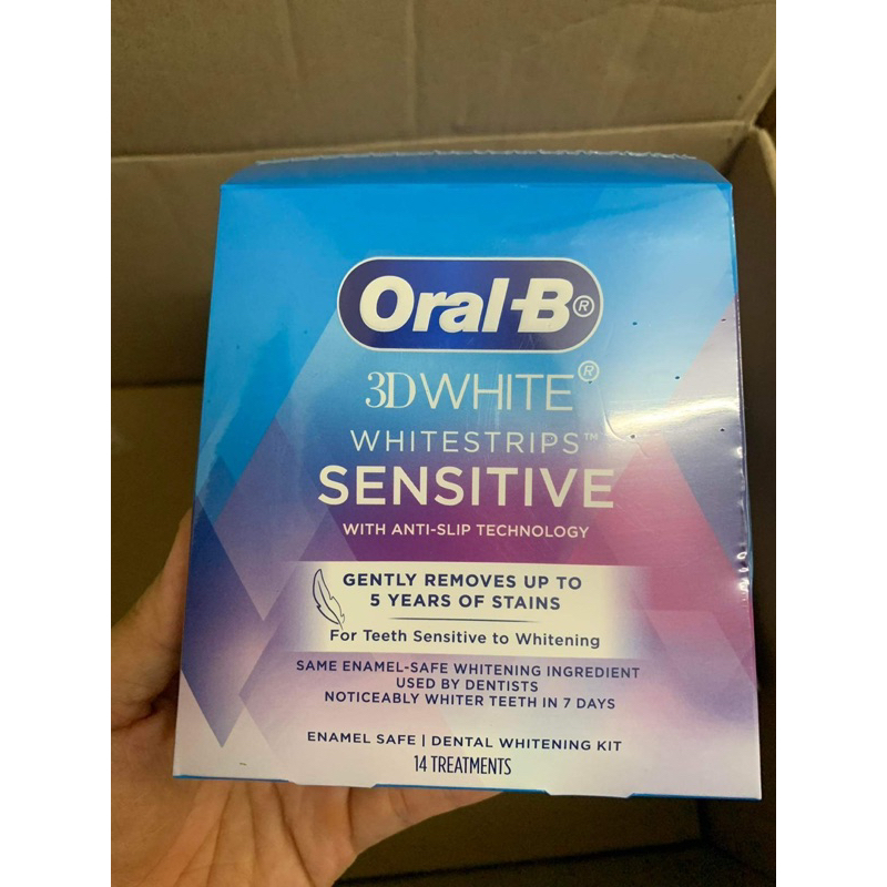 14 Miếng dán trắng răng 3D White oral B- CHÍNH HÃNG