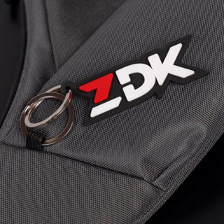 Móc khóa cao su dẻo, móc khóa logo ZDK cao cấp