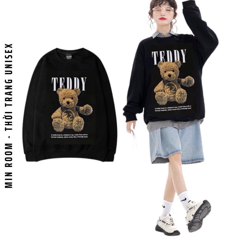 Áo Sweater MLB Chất Liệu Nỉ Bông Form Rộng Nam Nữ in Cao Cấp Mềm Mịn thương hiệu STY