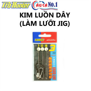 Kim luồn dây cột lưỡi câu jig ph braid line crochet needle #7/12/18
