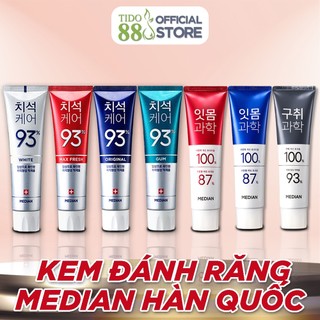 Kem đánh răng Hàn Quốc MEDIAN 93% giúp trắng sáng, bảo vệ nướu, hơi thở thơm mát NPP TIDO88