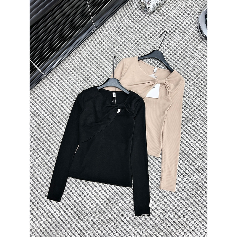 Áo Len Tăm Nơ Lệch Cách Điệu Thời Trang Quảng Châu AP149 - Vin Store