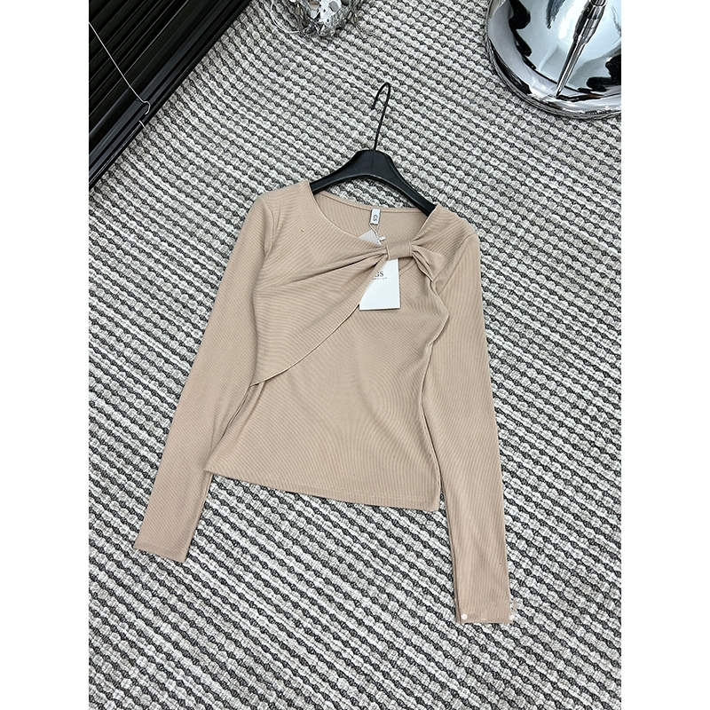 Áo Len Tăm Nơ Lệch Cách Điệu Thời Trang Quảng Châu AP149 - Vin Store