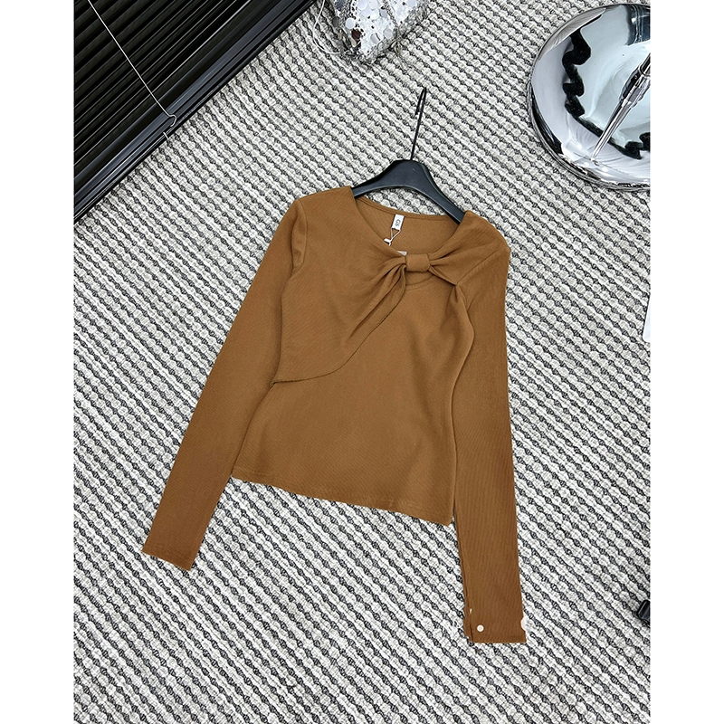 Áo Len Tăm Nơ Lệch Cách Điệu Thời Trang Quảng Châu AP149 - Vin Store