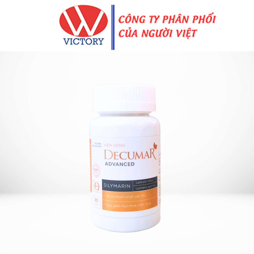 Viên Uống Decumar Advanced - Hỗ trợ giảm mụn nhọt, rôm sảy, mẩn ngứa - 30 Viên - VIC Pharmacy