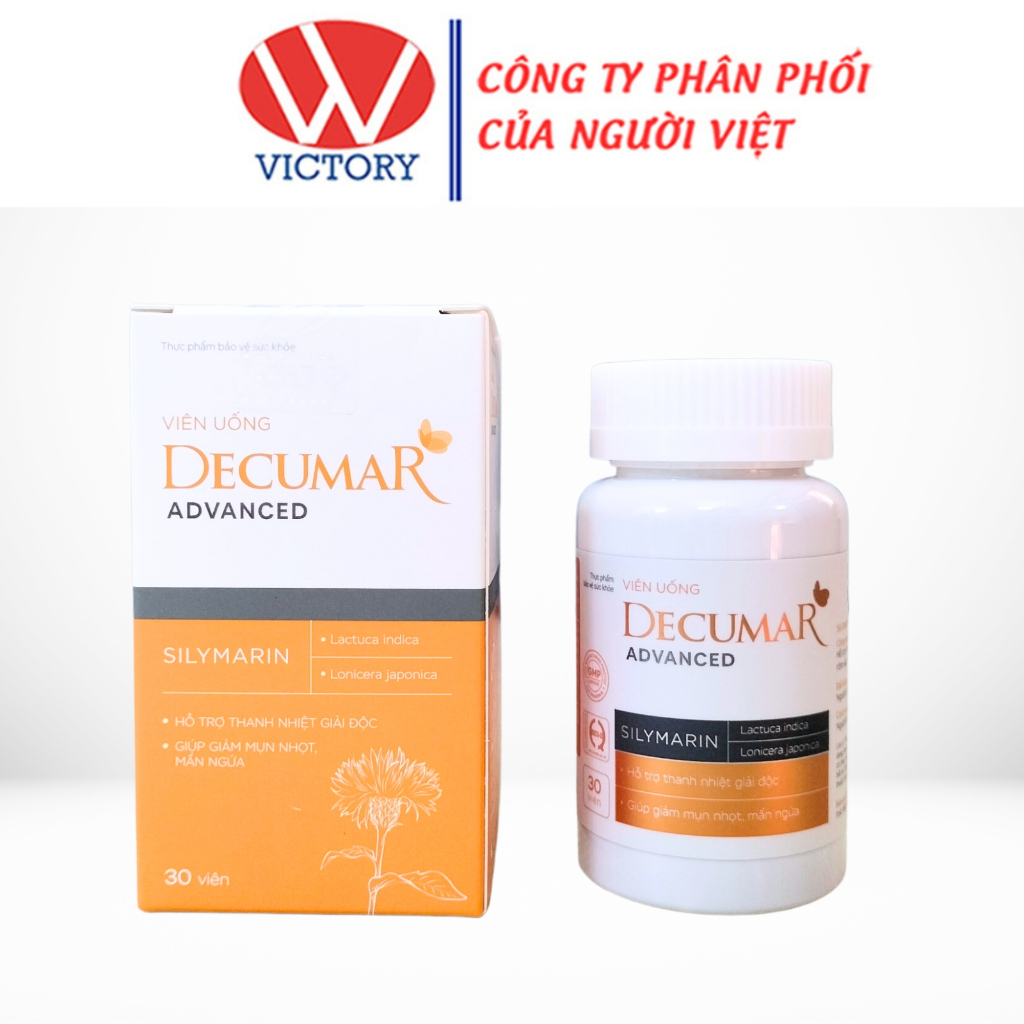 Viên Uống Decumar Advanced - Hỗ trợ giảm mụn nhọt, rôm sảy, mẩn ngứa - 30 Viên - VIC Pharmacy
