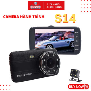 [FULL BỘ]Camera hành trình ONTEKCO S14 BLACK| GOLD cho ô tô FULL HD1080P - Camera S14 trước + Sau
