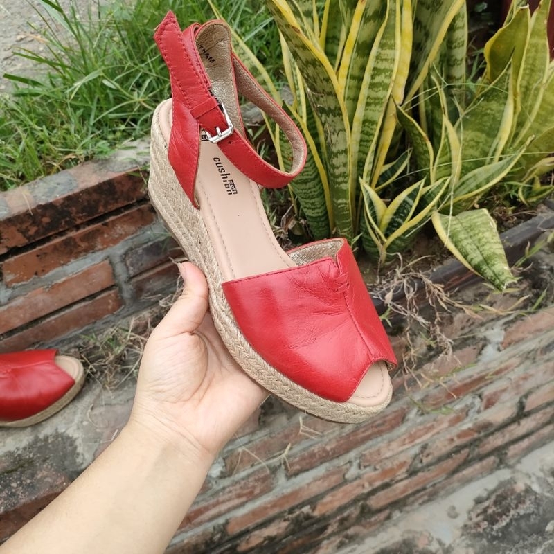 Sandal xuồng cói 6cm