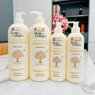 [CHĂM SÓC TÓC] Dầu Gội Xả Biotin Collagen Phục Hồi - Suôn Mượt - Chống Rụng Tóc 500ml & 1000ml