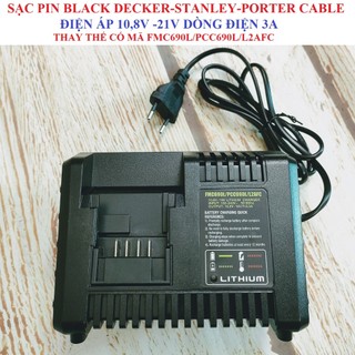 Sv sạc pin cho blackdecker, stanley và portercable liion 10,8v-18v dòng 3a