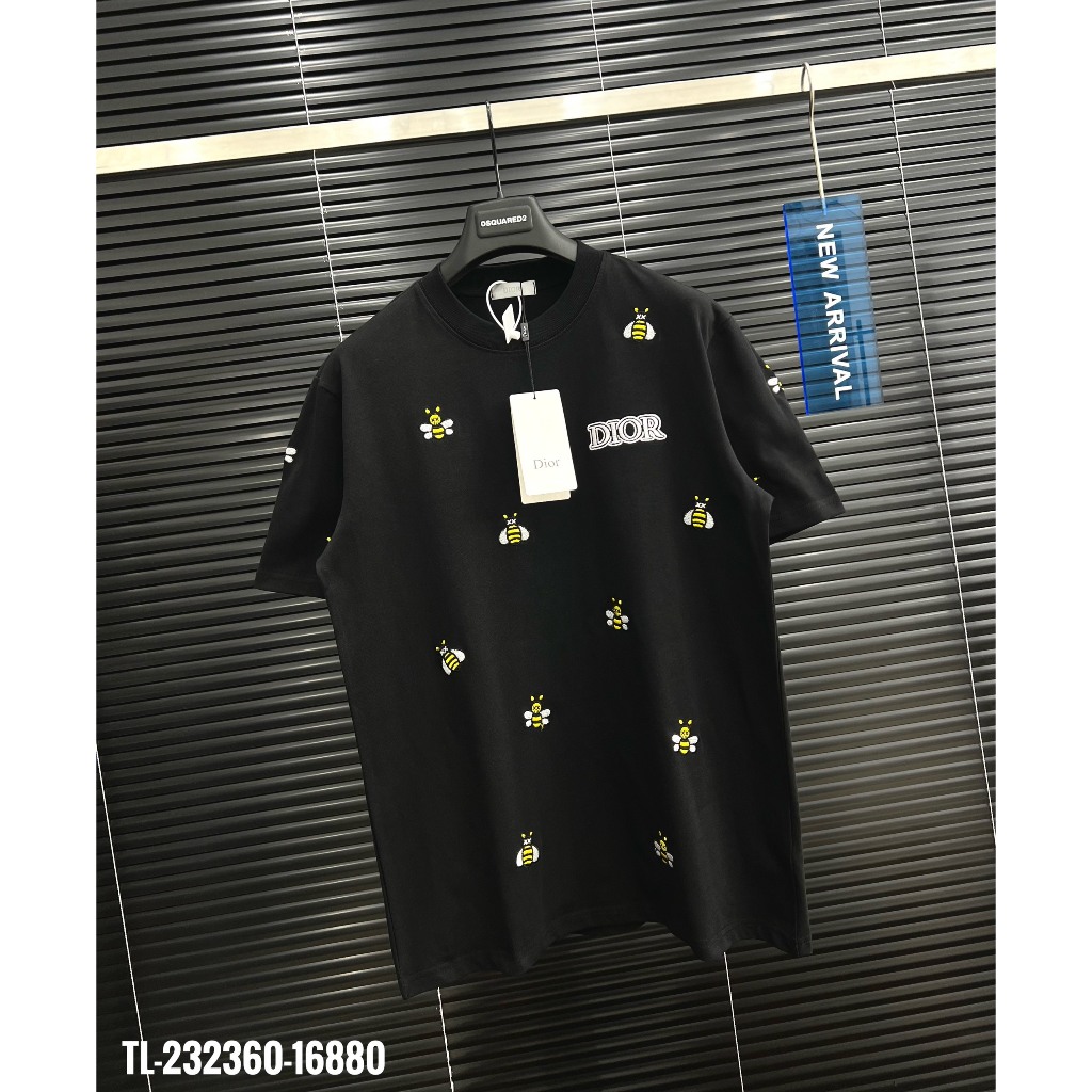 Áo Thun Nam Boy Phố Thêu Ong 100% Premium Cotton 250gms Hàng Siêu Cấp