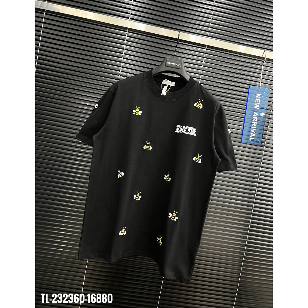 Áo Thun Nam Boy Phố Thêu Ong 100% Premium Cotton 250gms Hàng Siêu Cấp