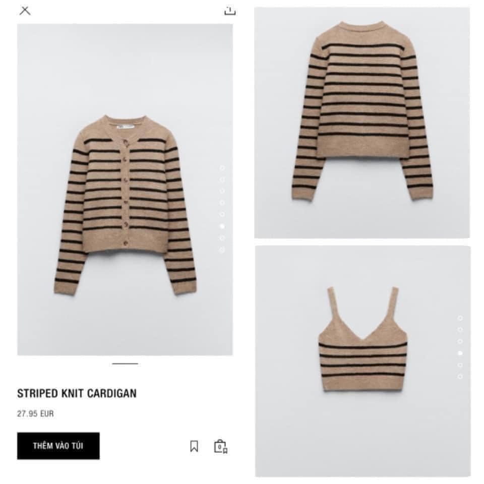 BNO8_SET CADIGAN+ ÁO 2 DÂY ZR KẺ BE