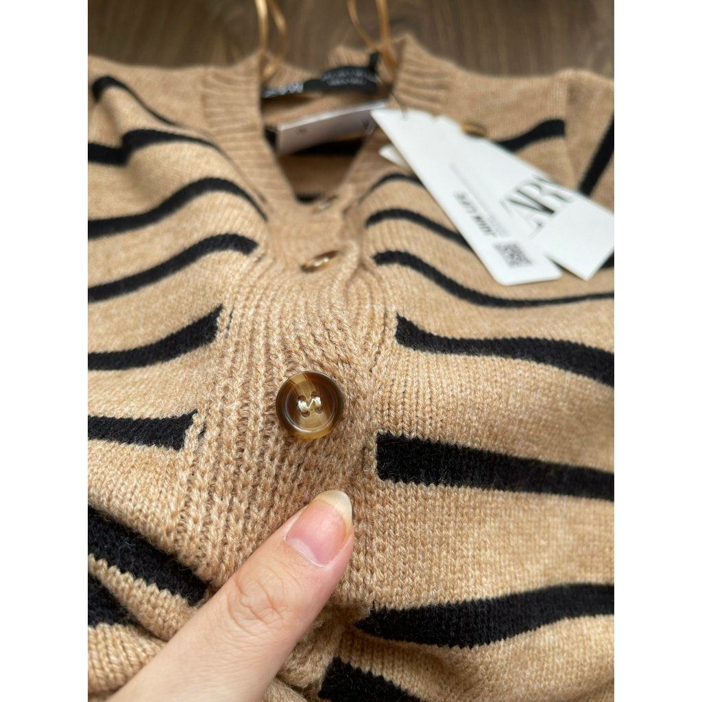 BNO8_SET CADIGAN+ ÁO 2 DÂY ZR KẺ BE