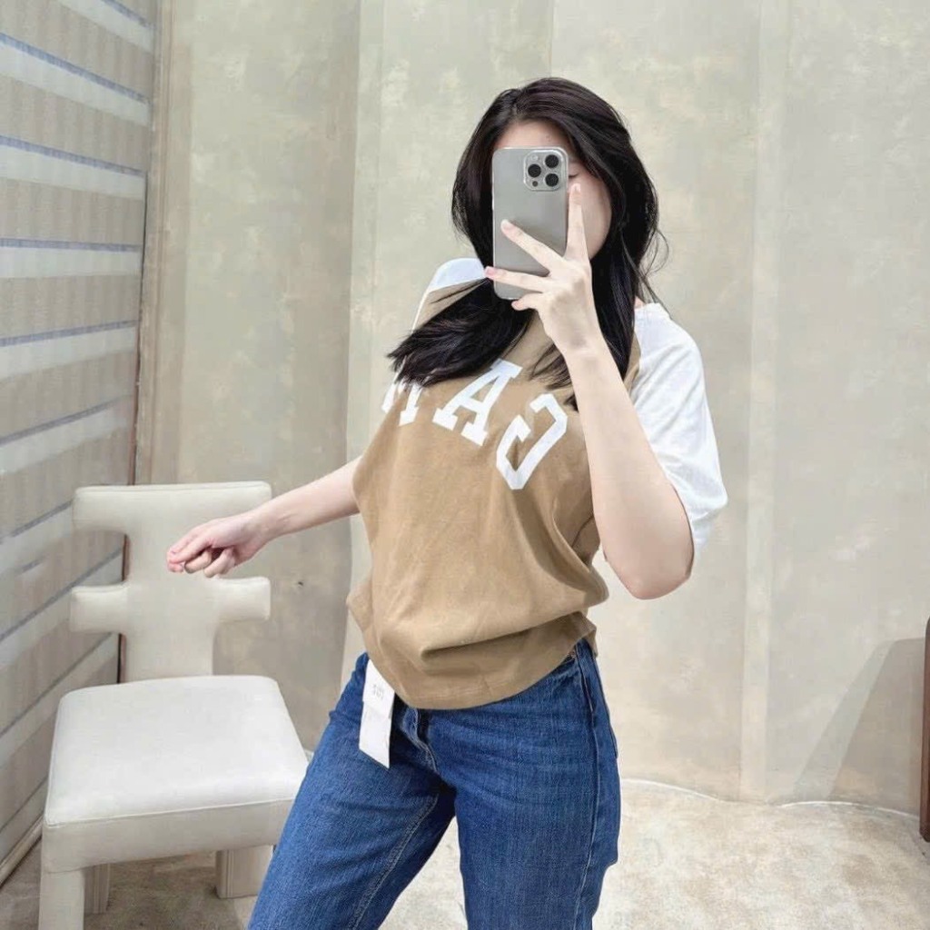 ÁO PHÔNG NỮ CỘC TAY CHỮ G.A.P 5 MÀU