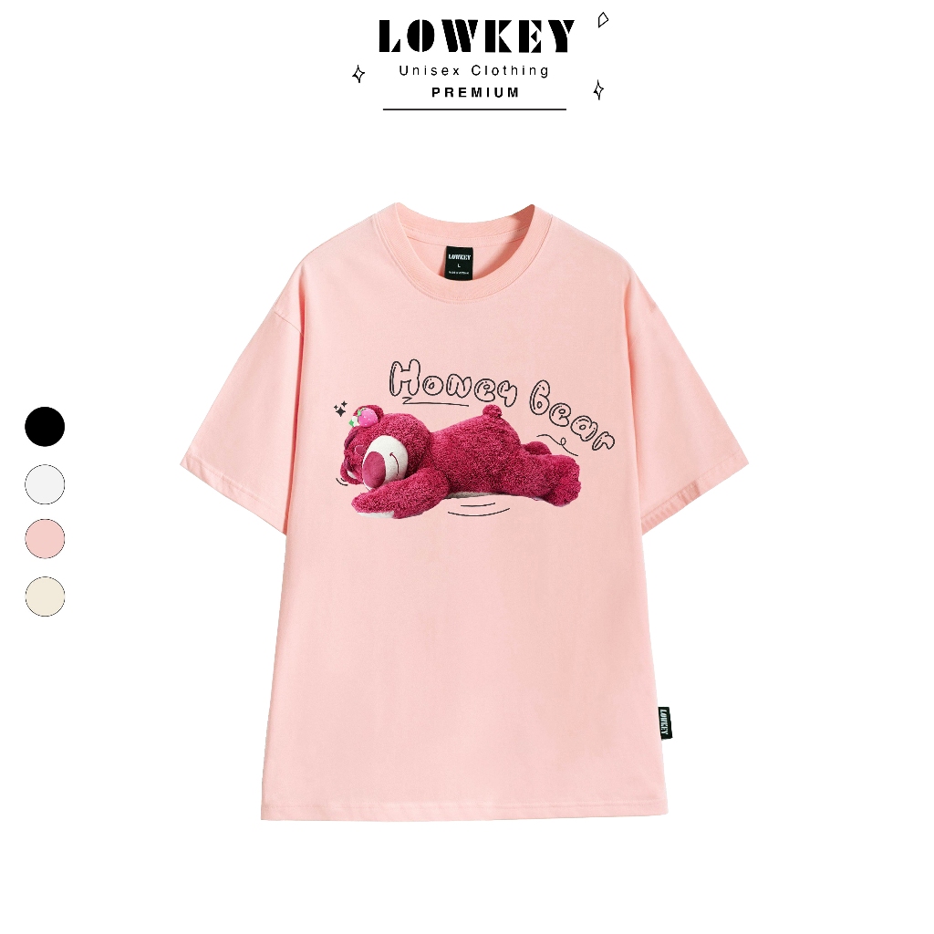T-shirt unisex nam nữ Honey Bear LOTSO K0103 - Form oversize