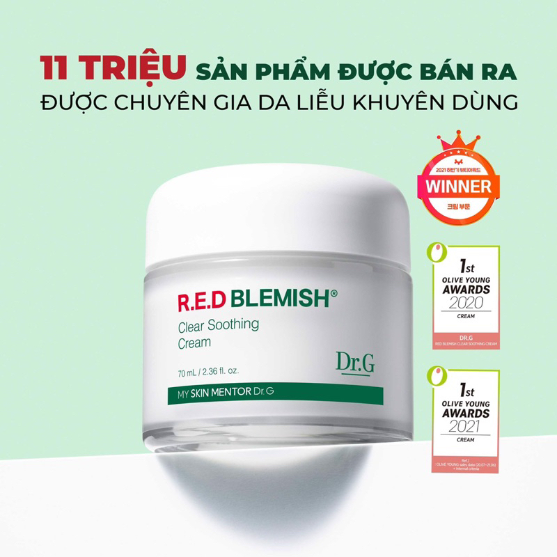Kem dưỡng Dr.G R.E.D Blemish Clear Soothing Cream