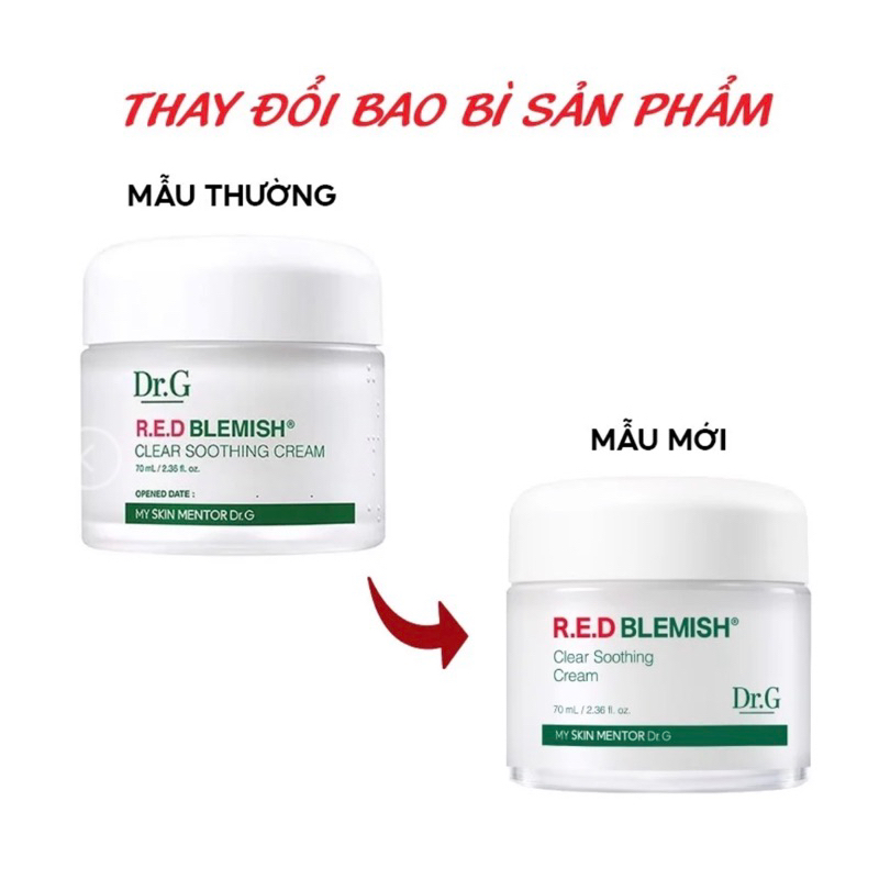 Kem dưỡng Dr.G R.E.D Blemish Clear Soothing Cream