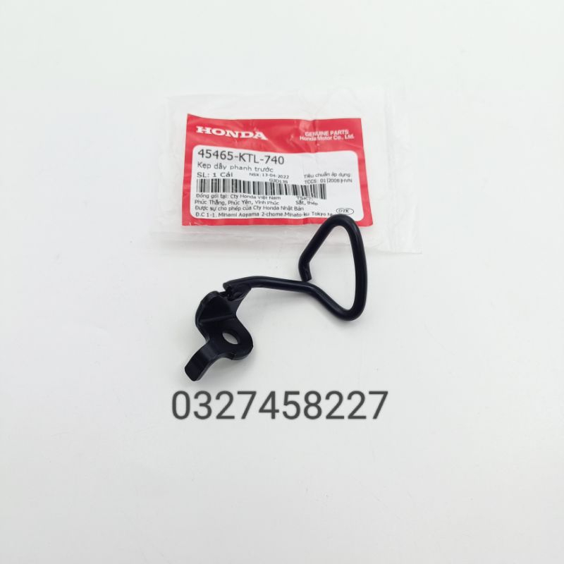 Pass kẹp dây dầu thắng, phanh trước WAVE RS, S100... zin Honda