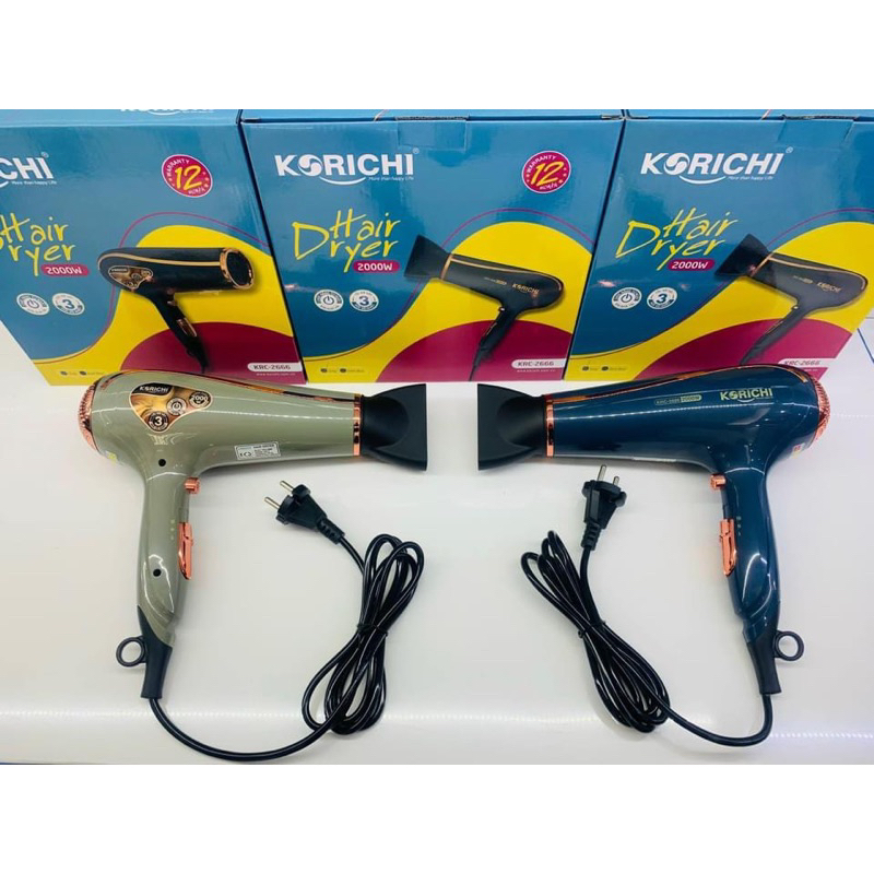 Máy sấy tóc KORICHI 2 chiều hàng chuẩn xịn sấy cực mạnh,dòng máy sấy tóc chuyên dụng cho salon-Bảo Hành 12 Tháng
