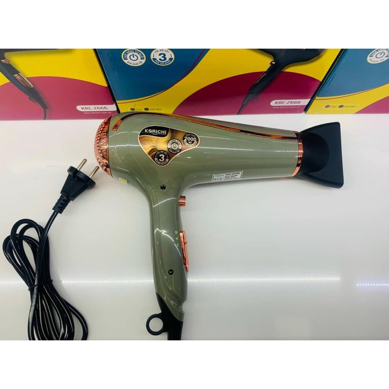 Máy sấy tóc KORICHI 2 chiều hàng chuẩn xịn sấy cực mạnh,dòng máy sấy tóc chuyên dụng cho salon-Bảo Hành 12 Tháng