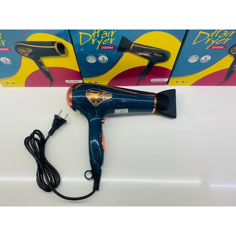 Máy sấy tóc KORICHI 2 chiều hàng chuẩn xịn sấy cực mạnh,dòng máy sấy tóc chuyên dụng cho salon-Bảo Hành 12 Tháng