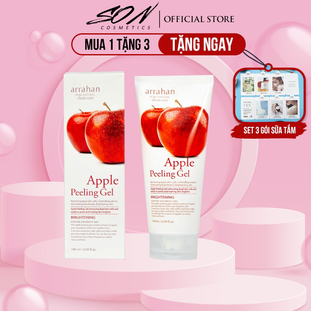 Gel tẩy da chết táo đỏ ARRAHAN Apple White Peeling 180ml