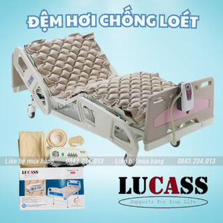 Đệm hơi chống loét lucass - đệm dành cho người già, người bệnh, liệt giường, nằm lâu ngày bị lở loét