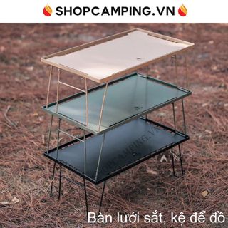 Bàn lưới xếp, kệ để đồ cắm trại, dã ngoại - Camping VietNam