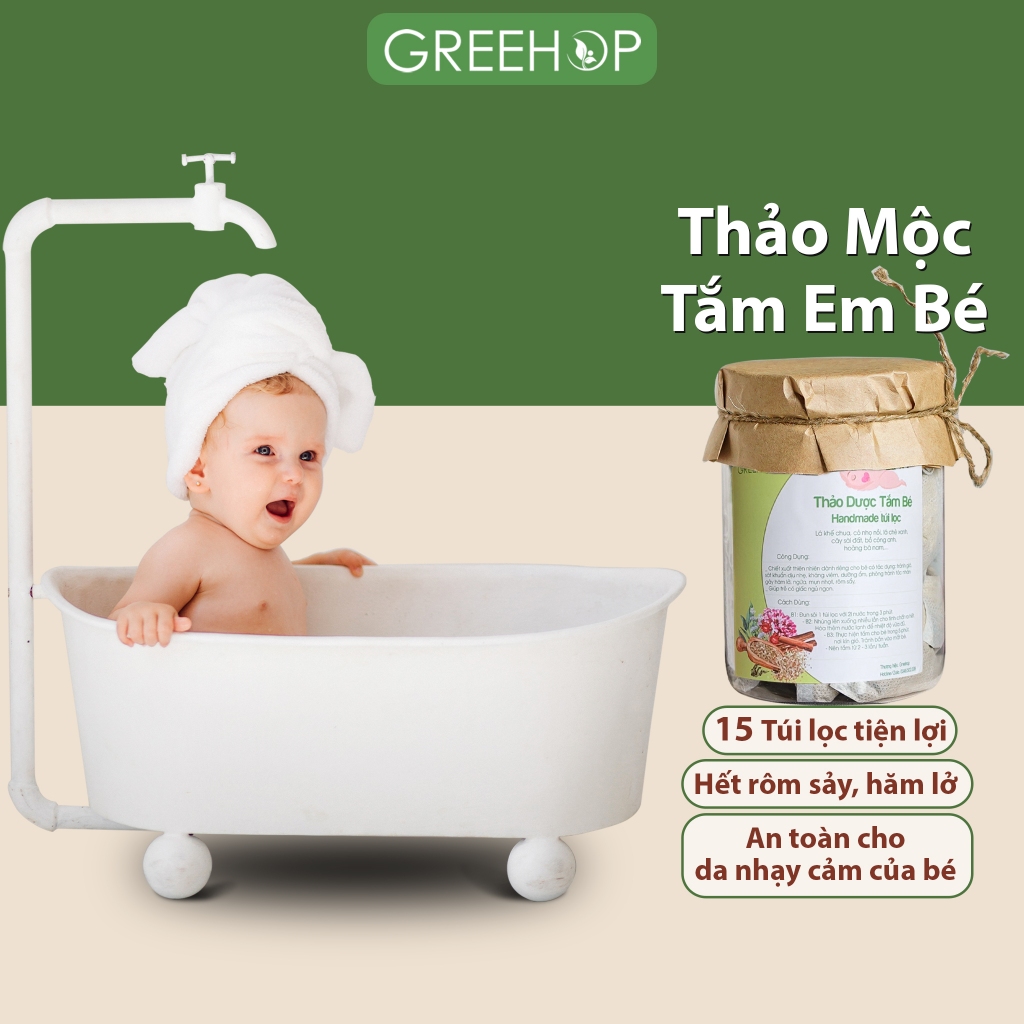 Thảo mộc tắm cho bé dạng túi lọc (Handmade) by Greene