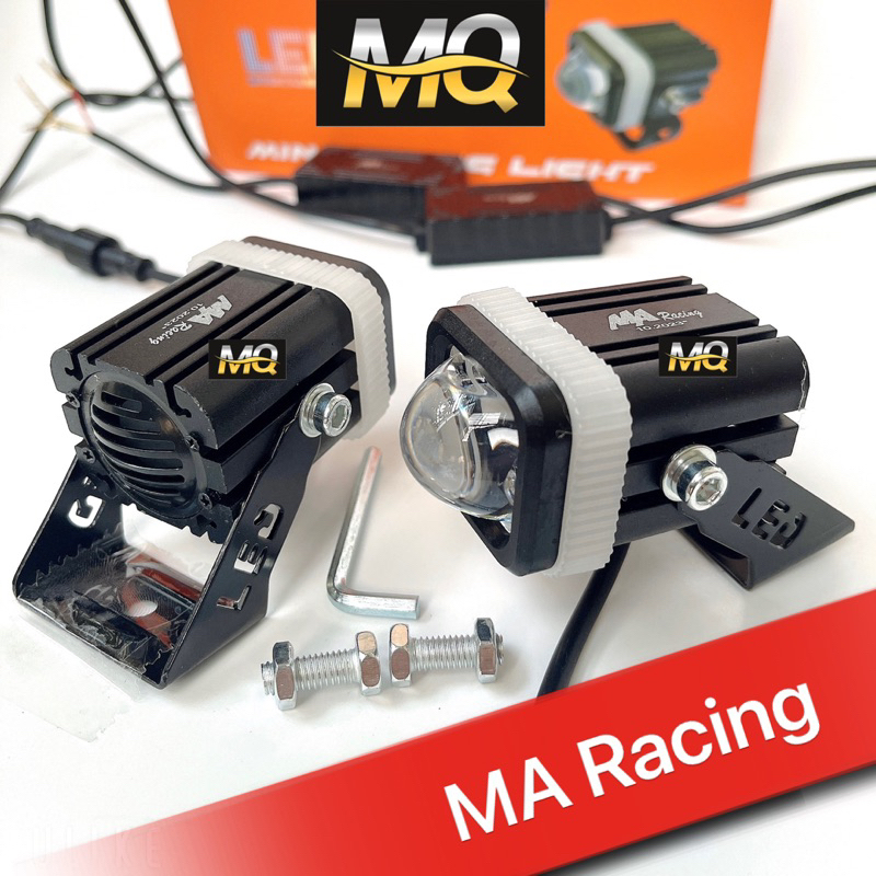 Đèn Trợ Sáng Bi Cầu Mini M10 MA Racing 2 Mầu Mắt Quỷ 12-24v 30w MINIM3