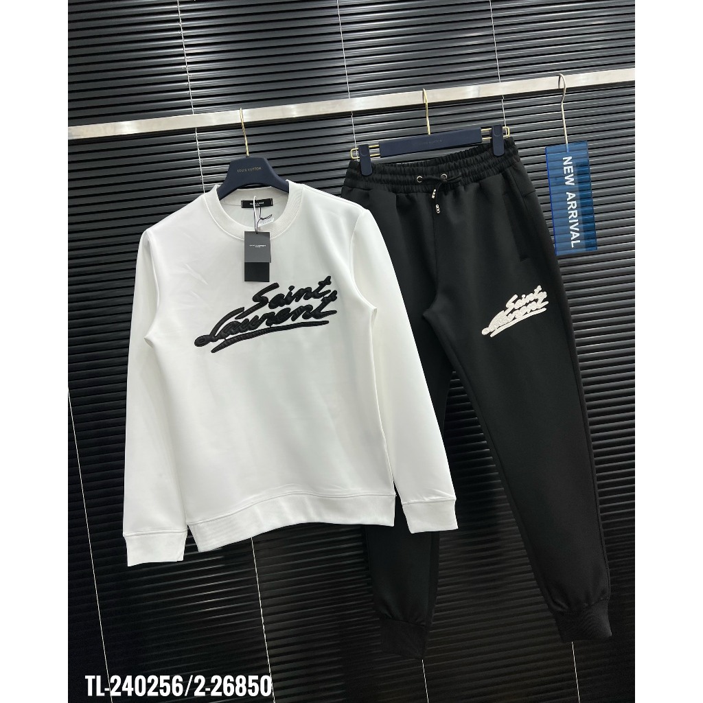 🔥Hot🔥Bộ nỉ Saint thêu chữ thiết kế hot trend Nam Nữ Thu Đông 2023