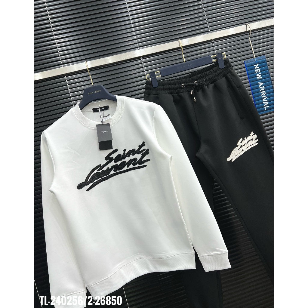 🔥Hot🔥Bộ nỉ Saint thêu chữ thiết kế hot trend Nam Nữ Thu Đông 2023