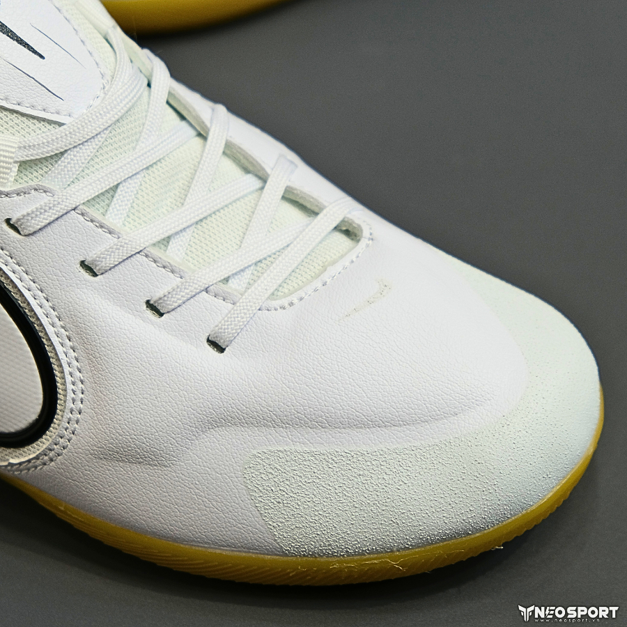 Giày Bóng Đá Futsal Tiempo 9 Pro Trắng Đế Nâu Trong IC
