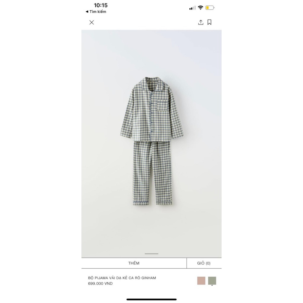 Bộ Pijama bé trai bé gái cotton KẺ dài tay
