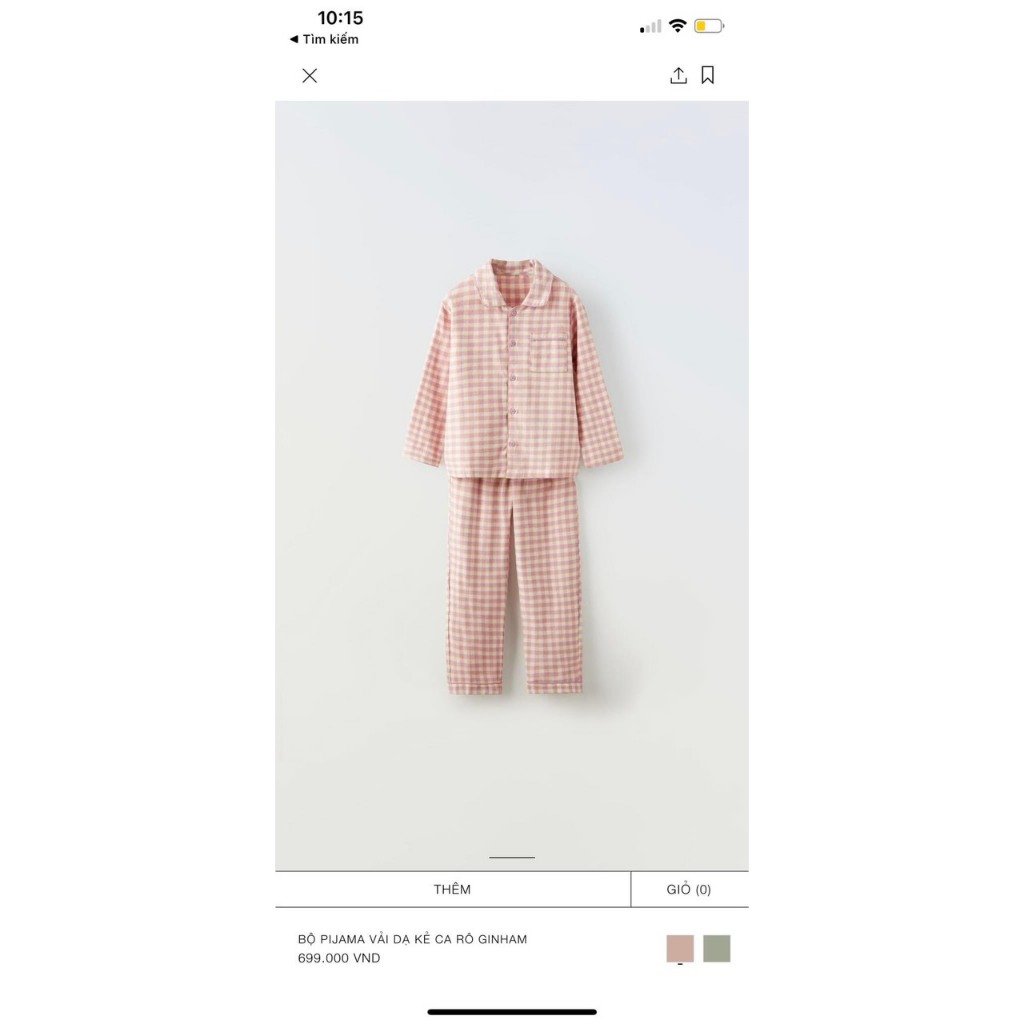 Bộ Pijama bé trai bé gái cotton KẺ dài tay