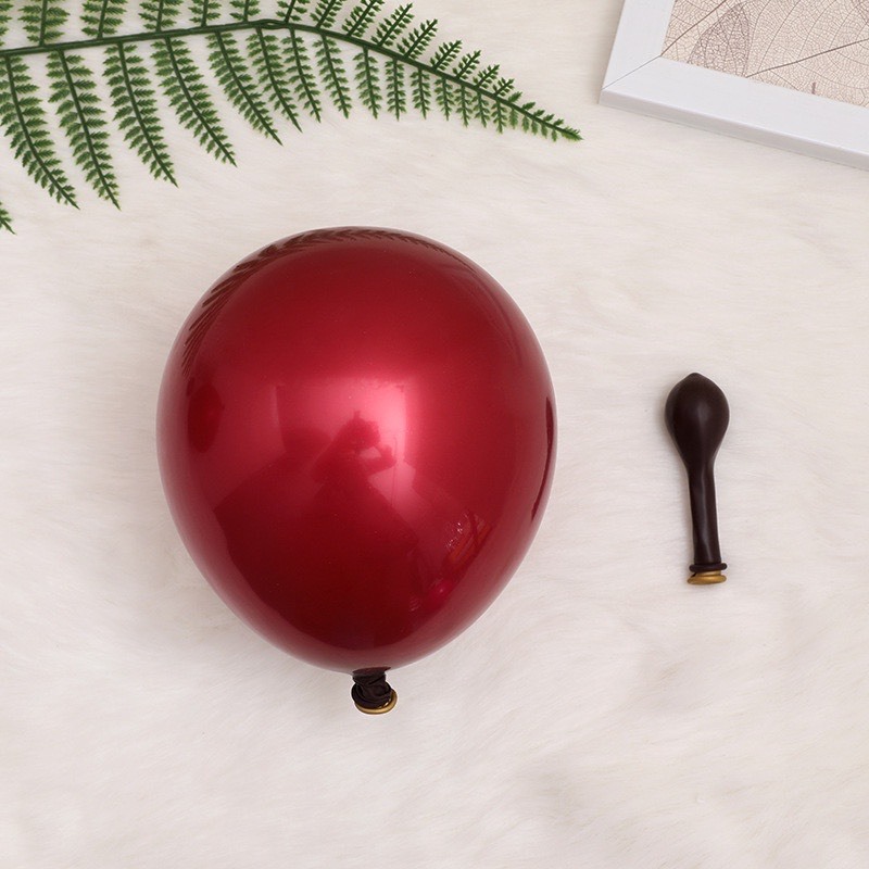 Bong Bóng Bay trang trí sinh nhật phòng cưới. Bóng siêu Nhũ đỏ 2 lớp hàng dày