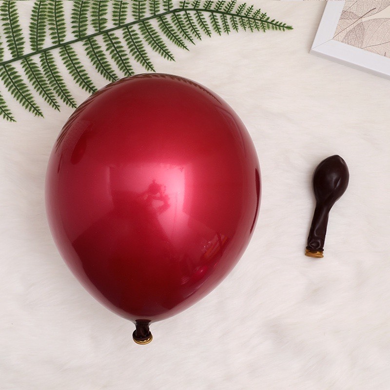 Bong Bóng Bay trang trí sinh nhật phòng cưới. Bóng siêu Nhũ đỏ 2 lớp hàng dày