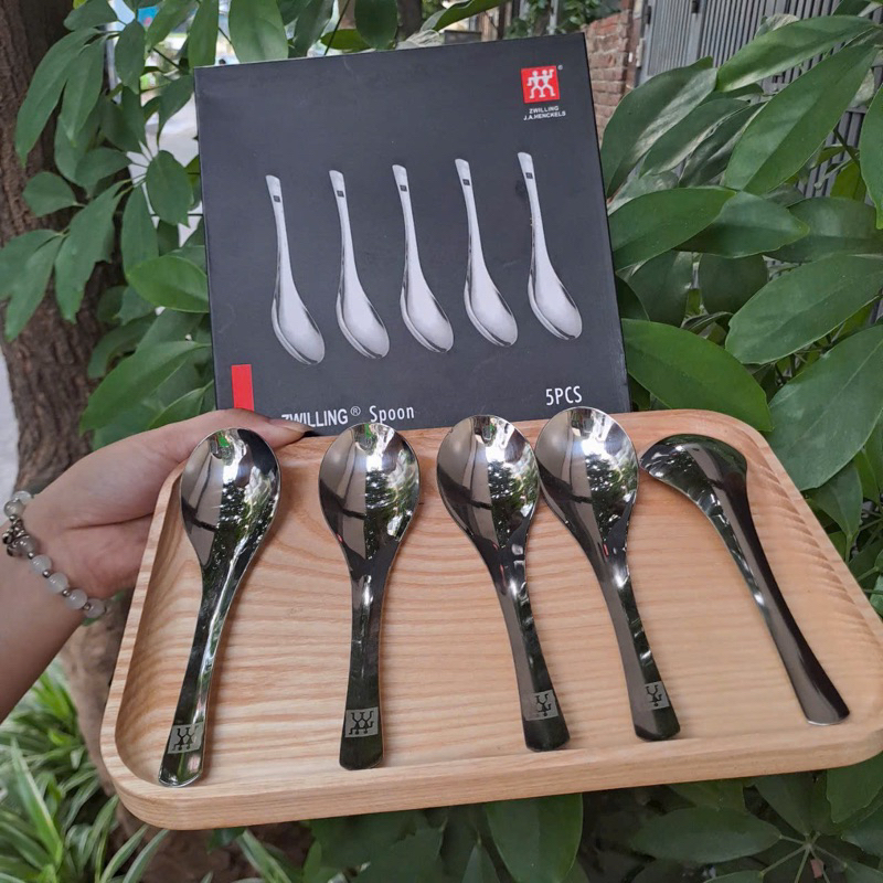 Set 5 thìa ăn phở, thìa súp INOX ZWILLING
