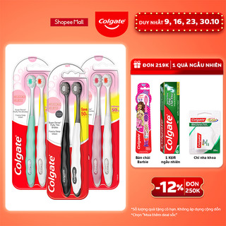 Combo 6 bàn chải Colgate Cushion Clean công nghệ tạo bọt kem siêu mịn