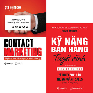 Sách: combo contact marketing: nghệ thuật chinh phục khách hàng + kỹ năng bán hàng tuyệt đỉnh