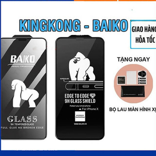 ⚡Loại Tốt⚡Kính Cường Lực Kingkong Baiko Siêu Dẻo Chống Bể Cho 7plus/8/8plus/plus/x/xr/xs/11/12/13/14/pro/max