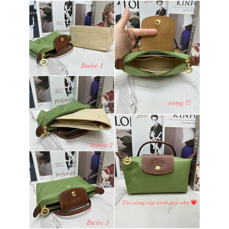 Lót giữ form túi LongChamp ( ảnh thật )