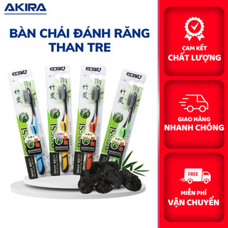 Bàn chải đánh răng than tre hoạt tính hàn quốc bossi lông siêu mềm mịn làm sạch bảo vệ răng