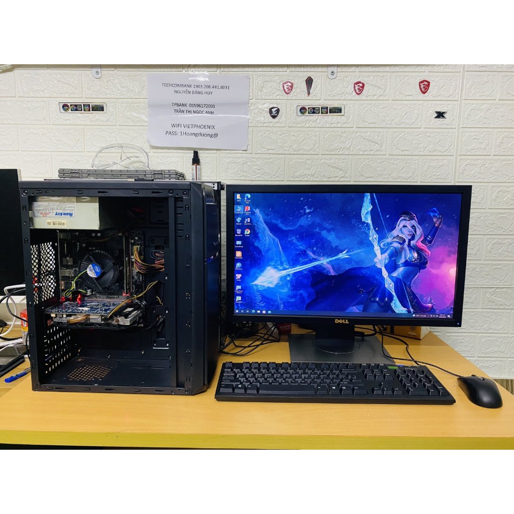 Bộ máy tính chơi Game Main H110 CPU G4400 Ram 8GB màn 19 inch giá rẻ